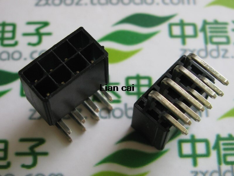 5559 4.2mm czarny 8P żeńskie gniazdo prosta lub zakrzywiona igła robić karty graficznej komputer stancjonarny ATX GPU PCI-E PCIe złącze zasilania