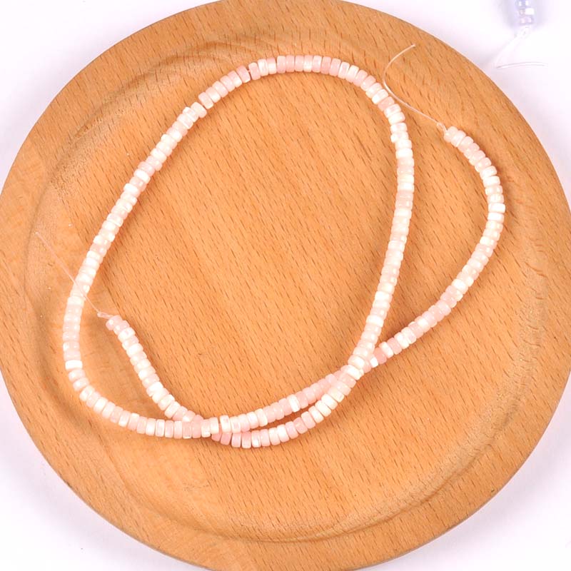 Cuentas planas redondas Multicolor para hacer pulseras, dijes para collar, accesorios de joyería, 36cm, trs0417: 2