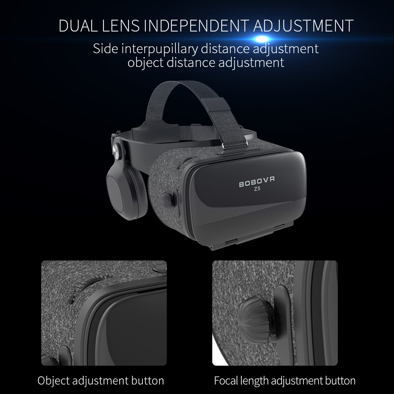 Original Bobovr Z5 3D VR Gläser Virtuelle Realität Gläser Immersive Android 120 FOV Google Karton Helm Für 4-6.2 "Smartphone