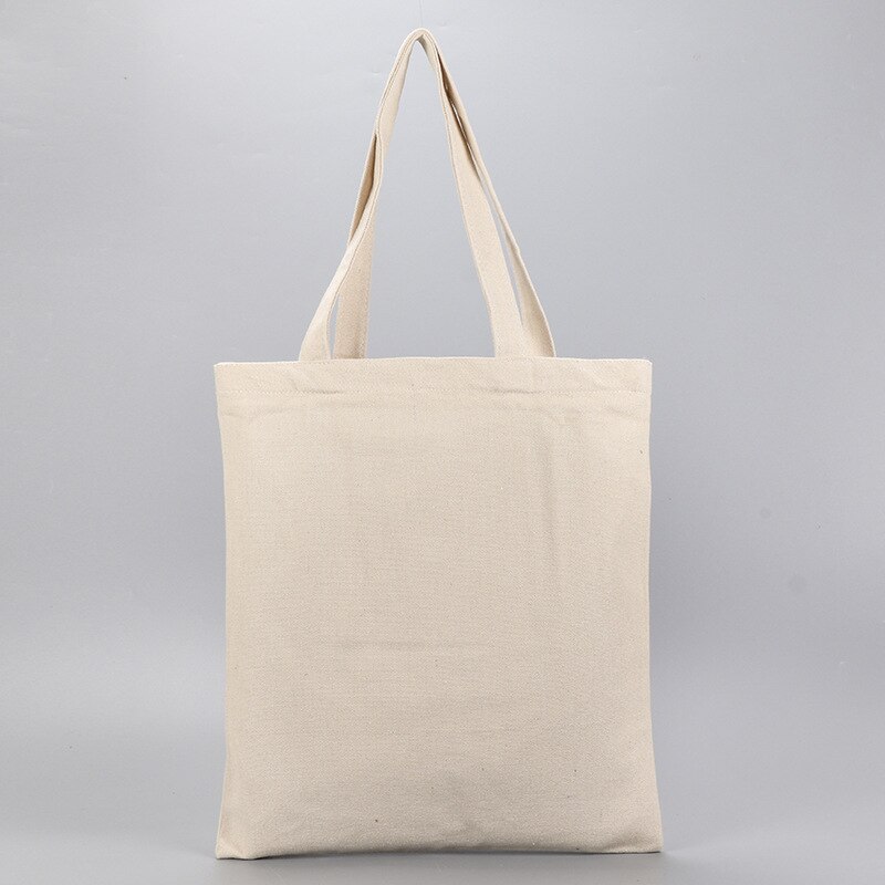 Canvas large capacity handbag large shoulder cotton shopping bag reusable ecological beach bag