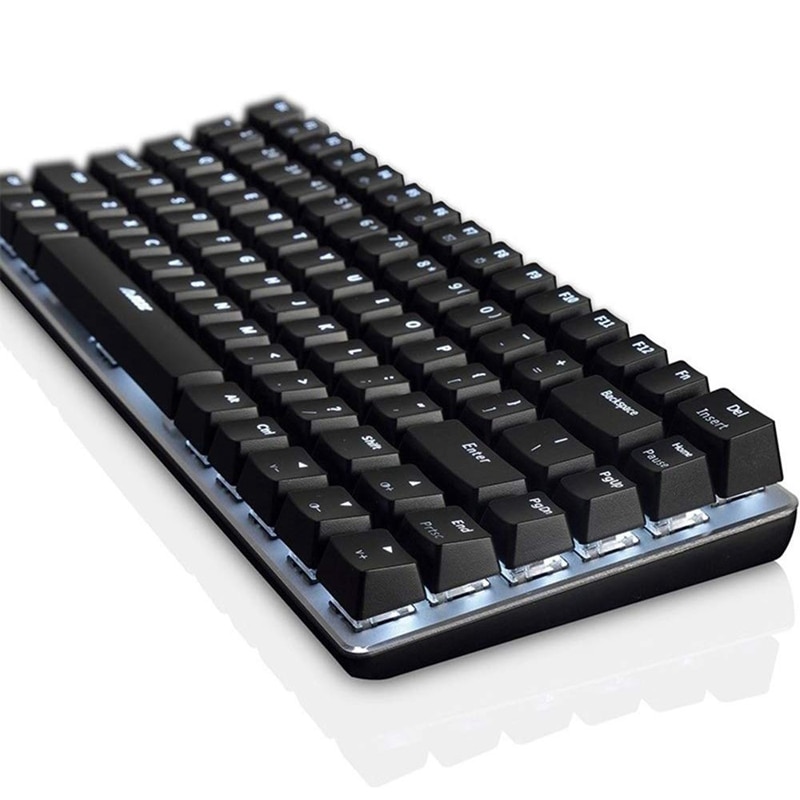 AJAZZ AK33 clavier de jeu filaire LED rétro-éclairé 82 touches clavier mécanique USB