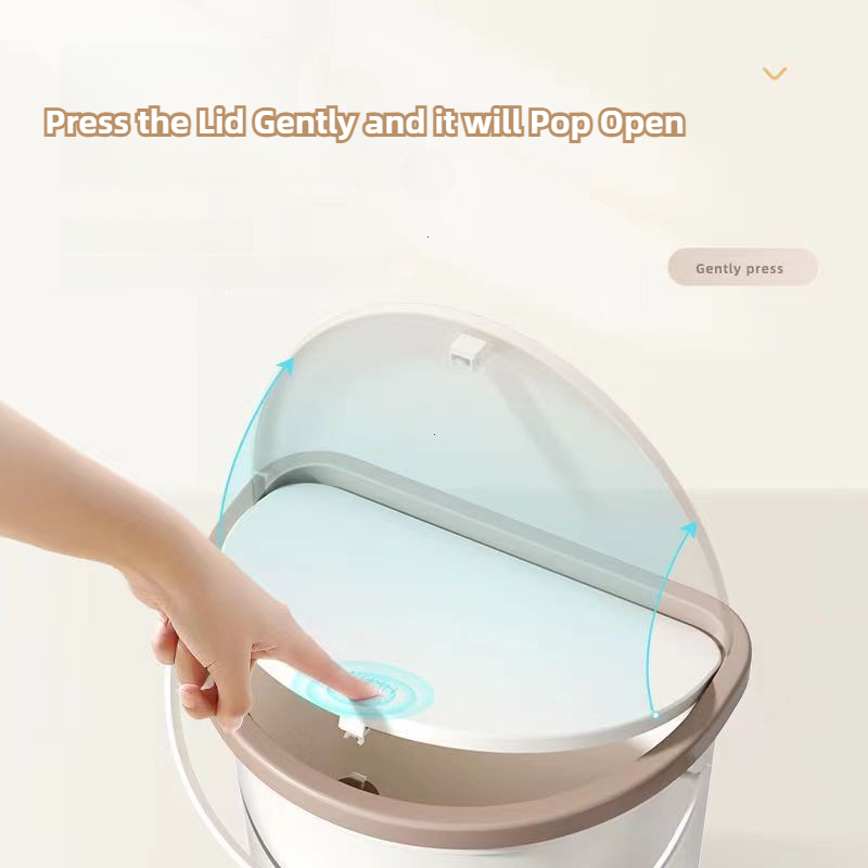 Kosz na śmieci 6L/10L z pokrywą robić kampera, łodzi, przyczepy kempingowej, kampera, wygodny robić montażu na drzwiach, ścianach, kosz na śmieci robić samochodu.