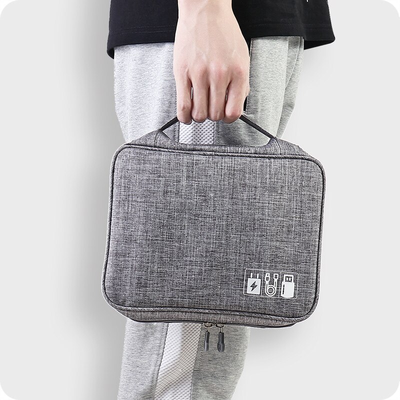 Portable accessoires électroniques sac de voyage hommes femmes grande capacité organisateur de voyage pour ligne de Date USB câble appareil numérique sac