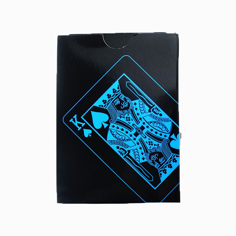 UBUY di Alta Qualità Impermeabile IN PVC Nero di Plastica Carte Da Gioco di Colore Nero Gioco di Poker: blue