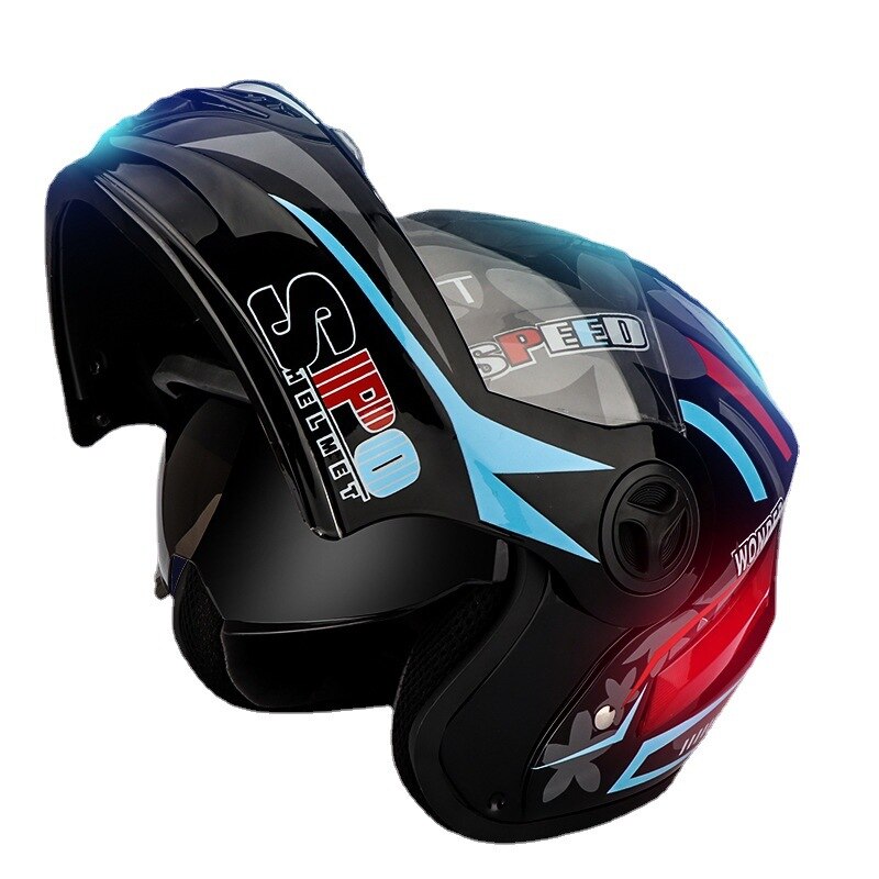 Uncovered helmet motorcycle motorcycle helmet men and women full face four season general motorcycle helmet dirt bike helmet