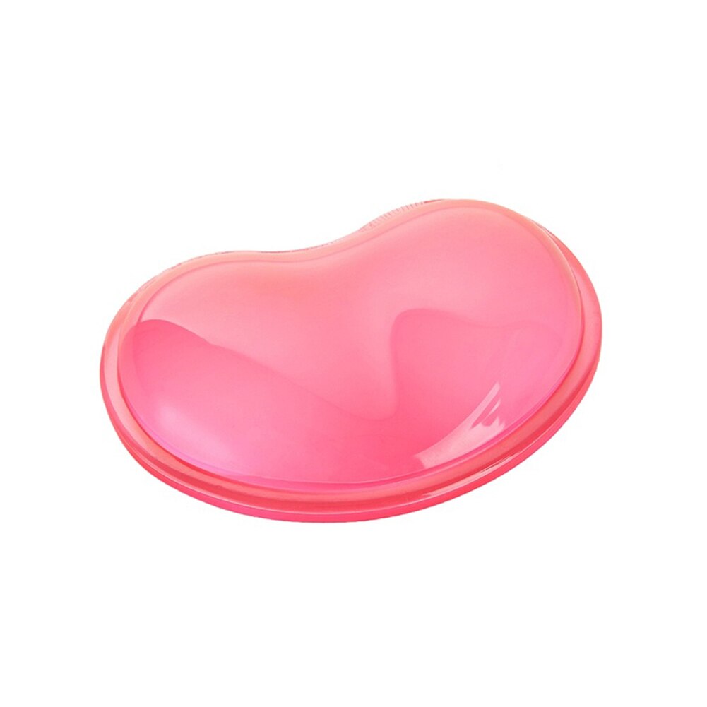 3D Wrist Rest Mouse Pad For Office Work Heart-shaped Comfort Silica Gel Hand Pillow Memory Cotton: Pink