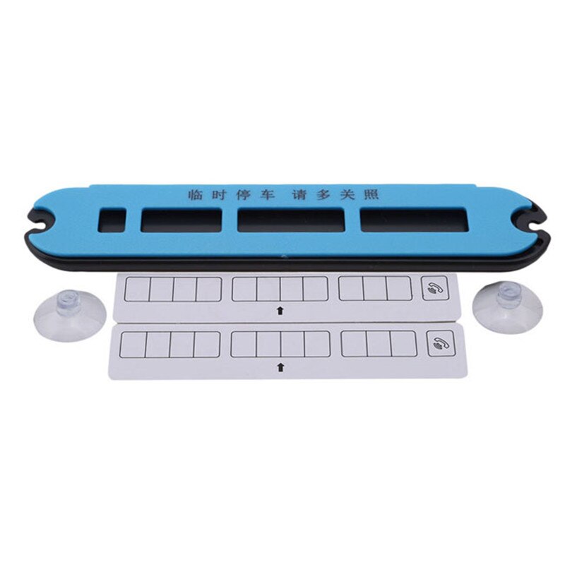 Car Temporary Handwritten Temporary Stop Sign Parking Plate Card Phone Number Plate Stop Sign: Blue