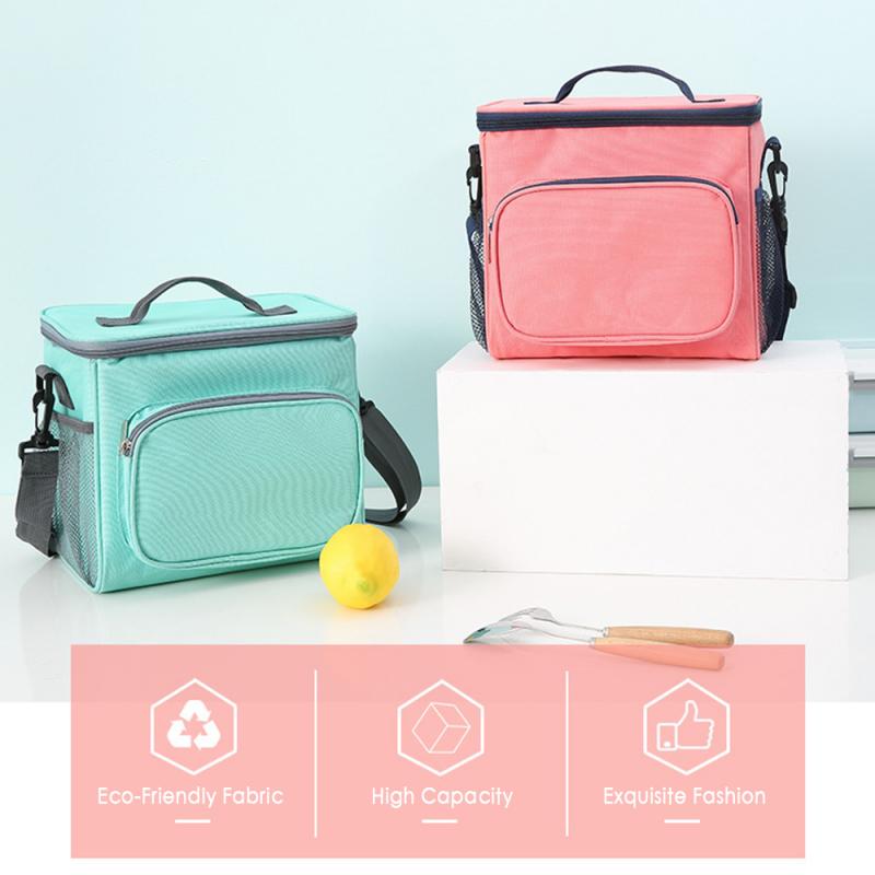 Lunch Storage Bag Thermal Insulated Lunch Bag Cool Bag Picnic Adult Kids Food Storage Lunch Box Kitchen Storage Insulated Bag