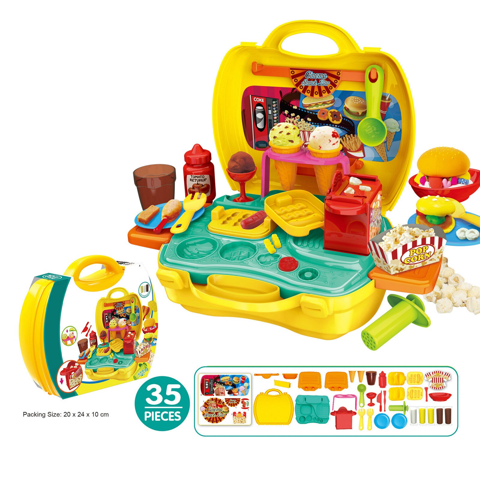 Udawaj zestaw zabawek mechanik zawody szefa kuchni odgrywanie ról zabawka prezent dla dziecka zestaw walizek mini rodzina gospodarowanie zabawki: 4