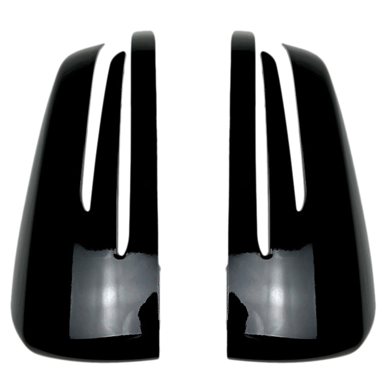 Para Mercedes Benz a B CLA GLA C E clase W176 C117 X156 W204 W212 negro brillante ABS espejo retrovisor lateral cubierta embellecedora: Default Title