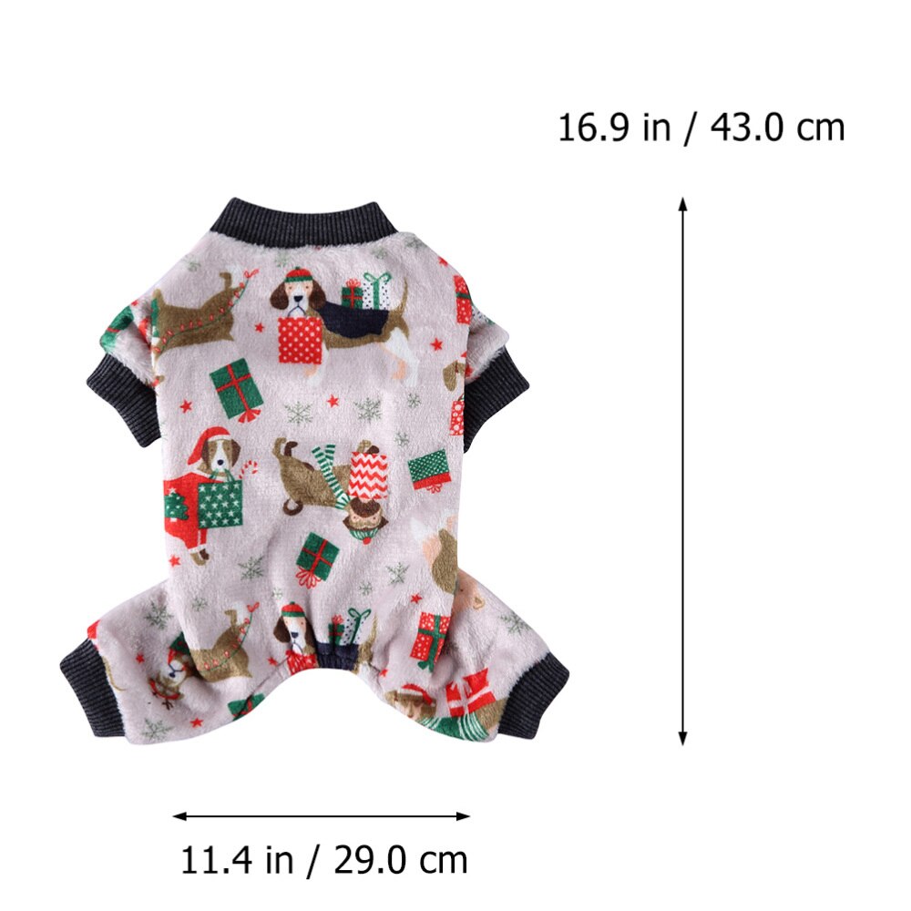 1Pc Hond Kerst Outfit Kostuum Grappige Huisdier Kleding (Maat S)