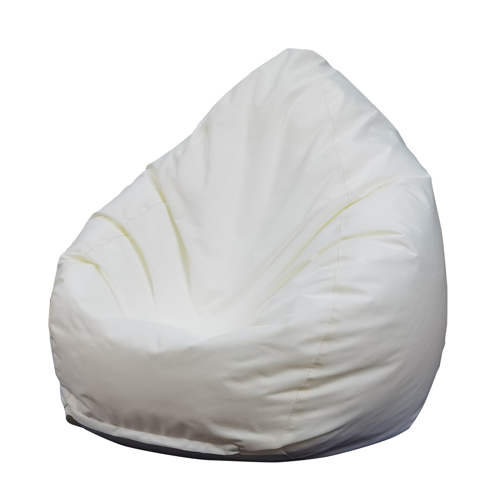 Sac de haricot canapés couverture sans remplissage couverture de chaise souple chaise longue siège haricot sac salon meubles jouets vêtements organisateur de stockage: WHITE