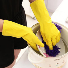 Keuken Dishewashing Handschoenen House Cleaning Water-proof Rubberen Washandjes Lange Mouw siliconen handschoenen cleaning Tools