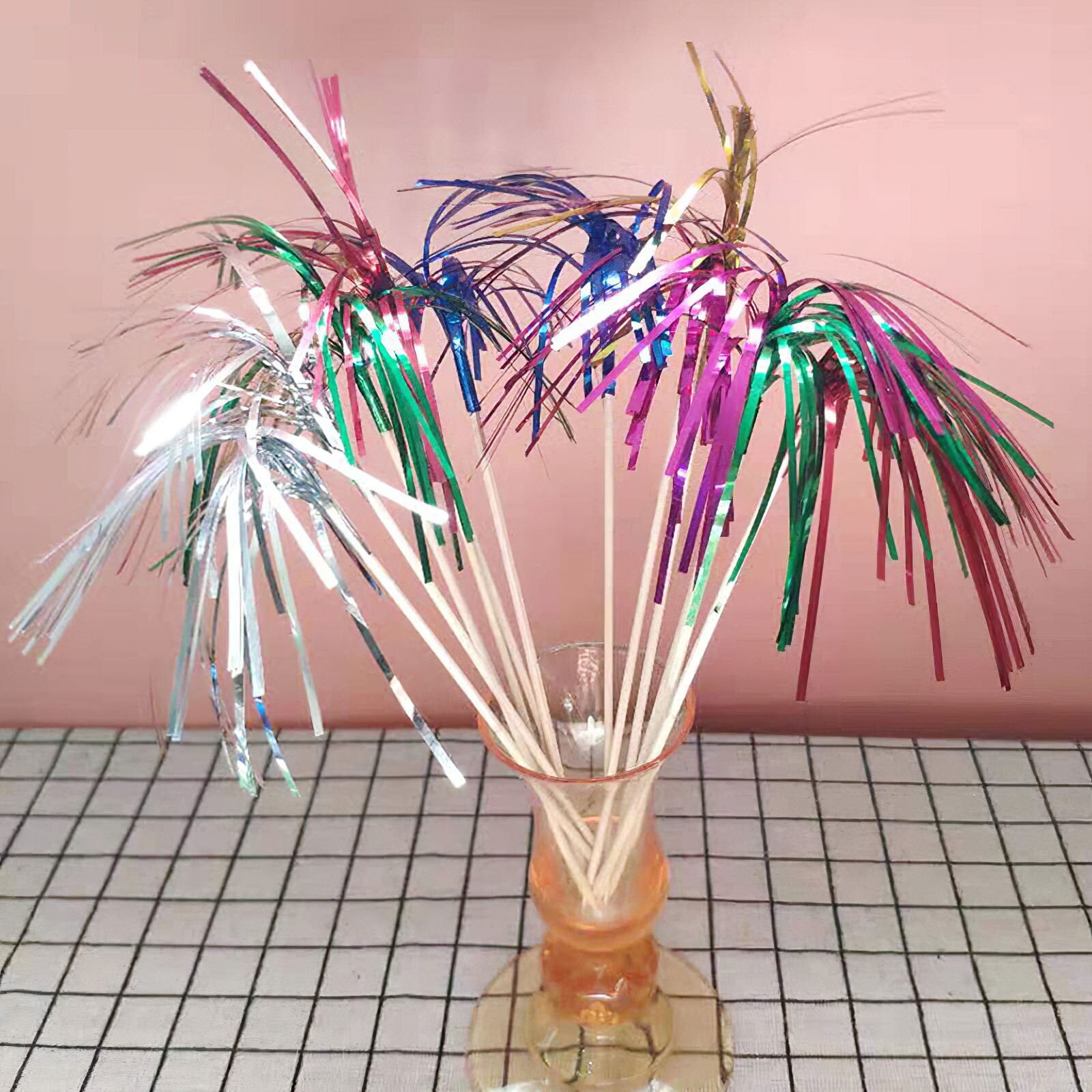 Cocktailprikkers, 50-delige vuurwerk cupcaketoppers