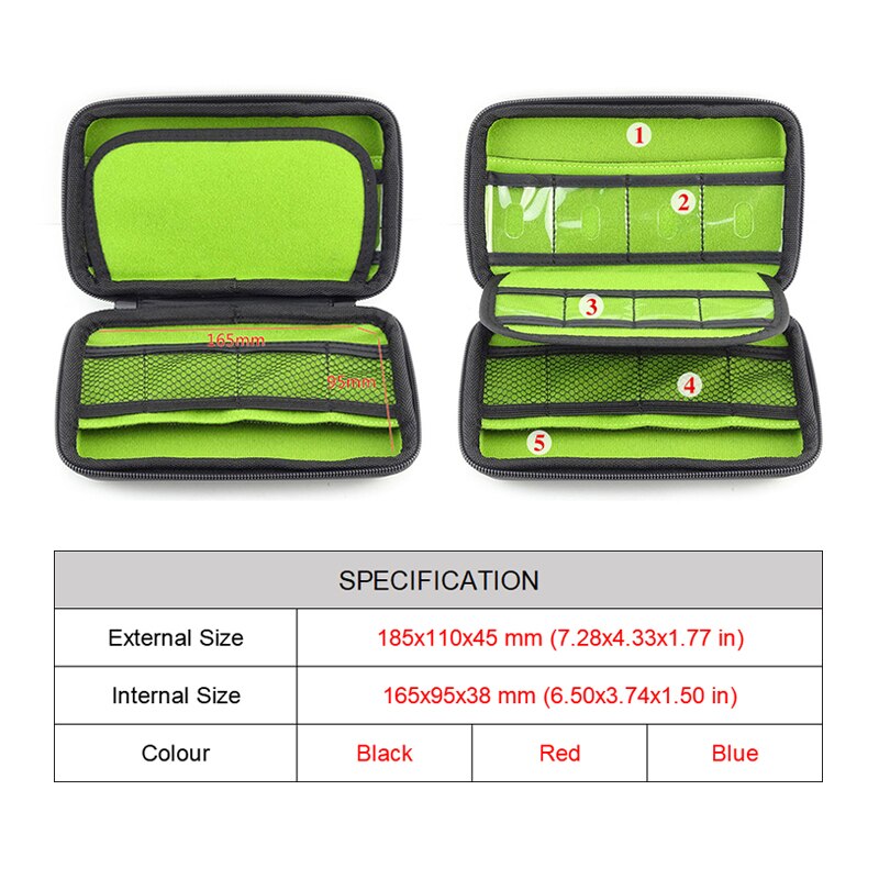 Reizen Digitale Accessoires Case Kabel Organizer Bag Storage Box Elektronische Gadgets Usb Draden Charger Hoofdtelefoon Power Bank Case