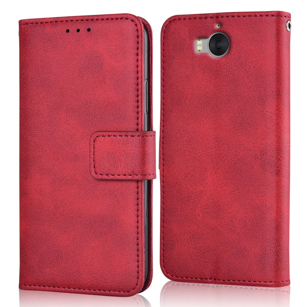 Huawei 社 Y5 MYA-AL10 MYA-L22 MYA-U29 ために Y5 Y52017 coque huawei 社のアセンド y 5 本のフリップカバー: niu-Red