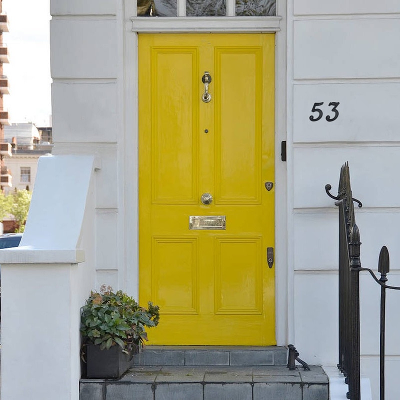 139mm Big 3D House Number Door Home Address Numbers for House Number Digital Door Outdoor Sign 5.5 Inch. #2 Black ABS Plastic