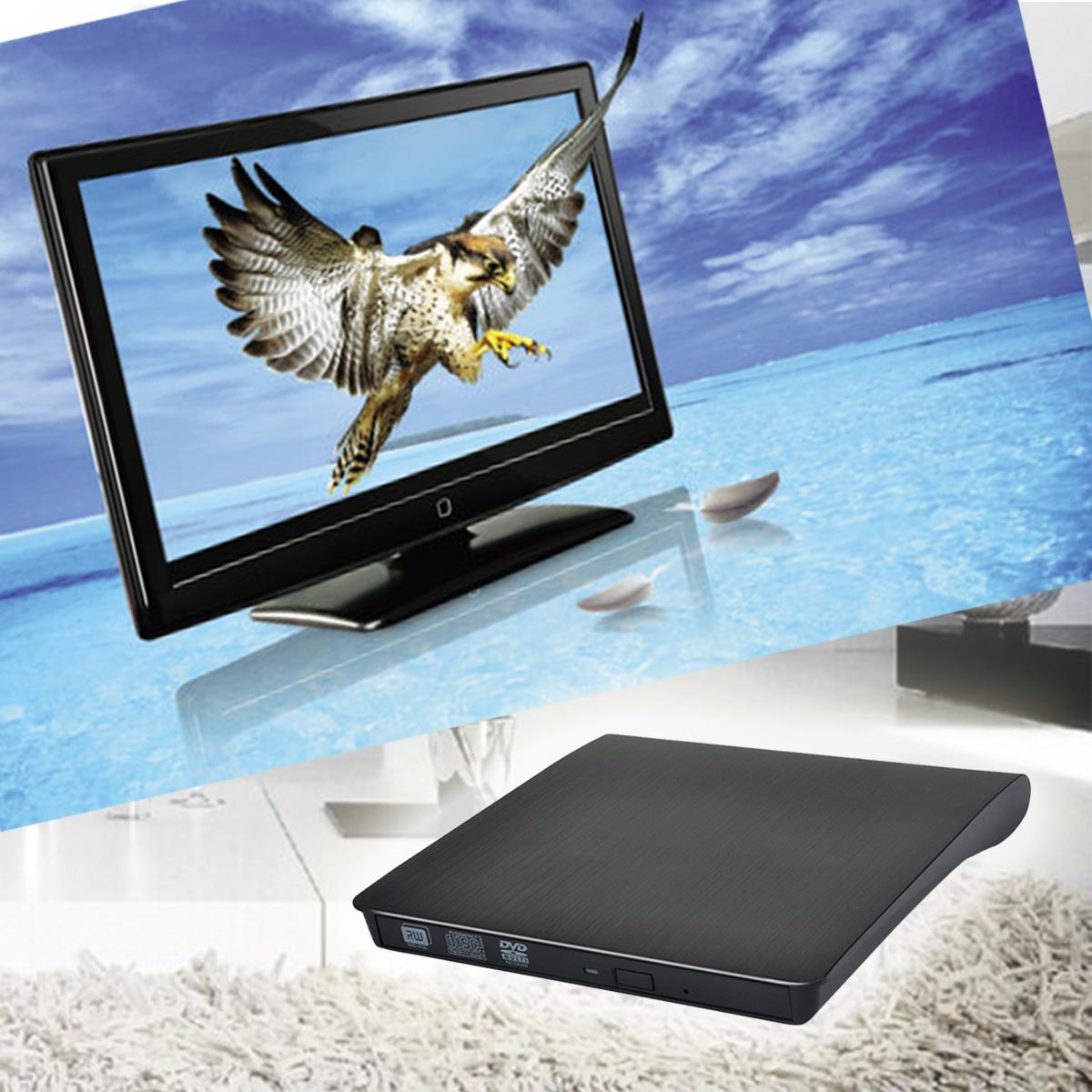 USB 3.0 Slim External DVD RW CD Writer Drive Burner Reader Player Optical Drives For Laptop PC dvd burner dvd portatil