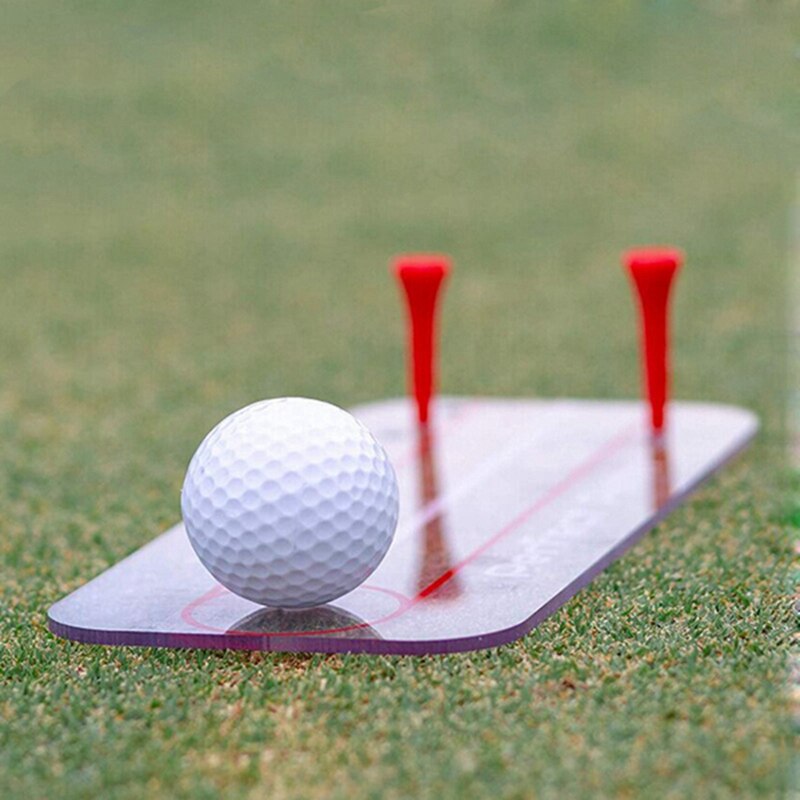 Golfsving lige øvelse golf sætte spejl øje linje justering træning hjælp sving træner golf træning hjælpemidler tilbehør