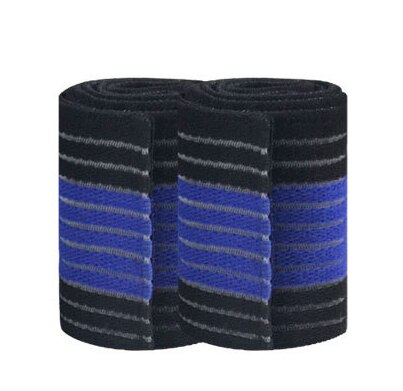 Enkel Ondersteuning Mannen En Vrouwen Sport Enkel Guards Protector Elastische Enkelbrace 70 Cm Professionele Compressie Sport: Black blue