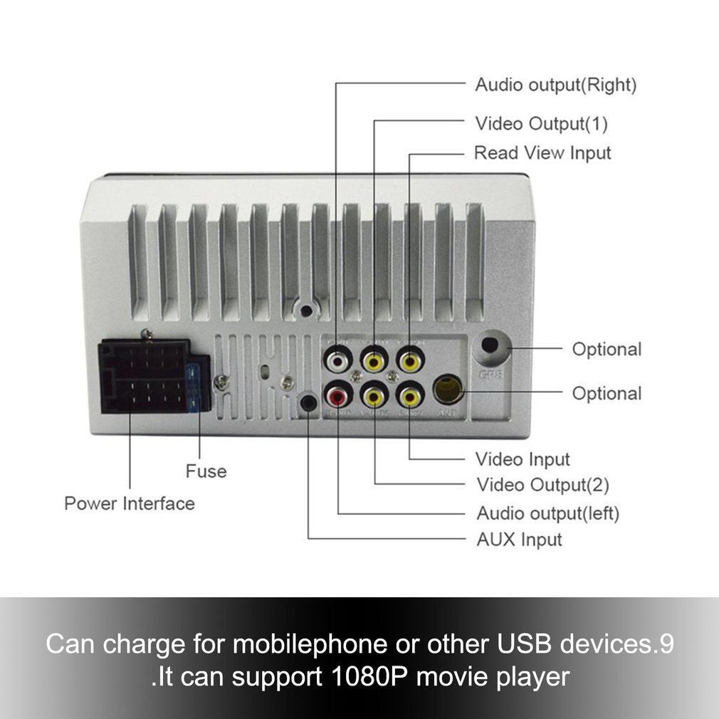 7 Cal podwójne 7018B 2 hałas samochód FM stereofoniczny radio MP5 odtwarzacz ekran dotykowy odtwarzacz multimedialny MP5 odtwarzacz USB FM