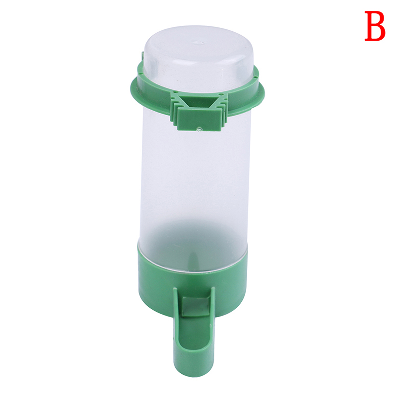 Automatic Bird Feeder Pet Cage Aviary Bird Parrot Budgie Water Bottle Drinker Food Container Waterer Clip Hanging Food Dispenser: B