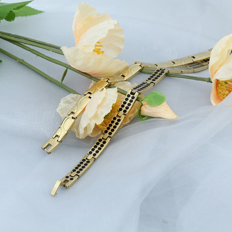 Hapiship-collar de acero inoxidable 316L para hombre y mujer, collar de poder de terapia de energía de germanio 264, de cumpleaños Bestfriend TG4617