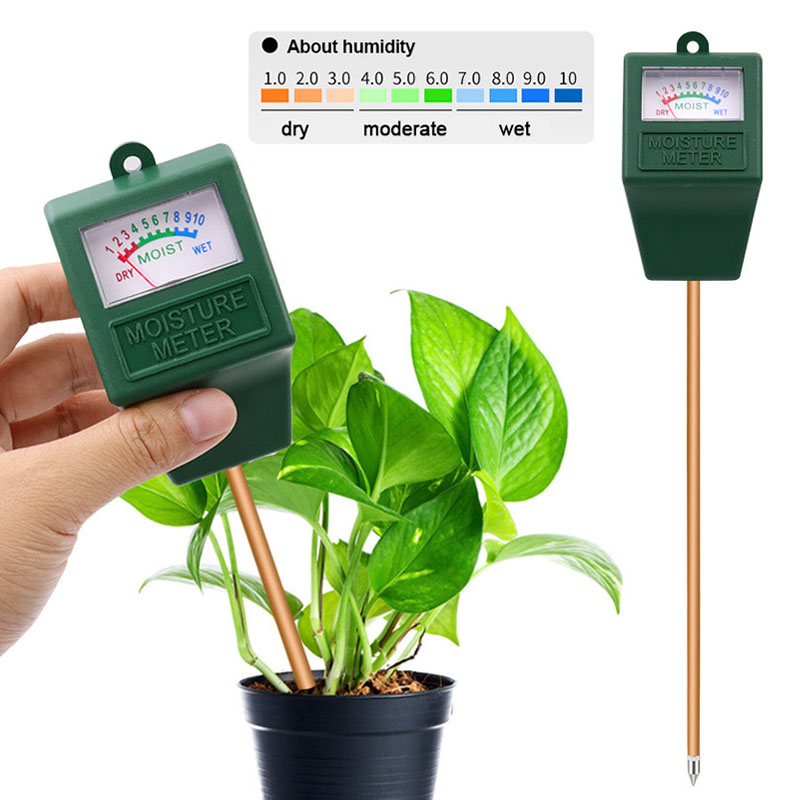 Soil Water Humidity Sensor Tester Hygrometer Garden Plant Flower Test Tool Square for Indoor &amp; Outdoor Garden Farm Lawn
