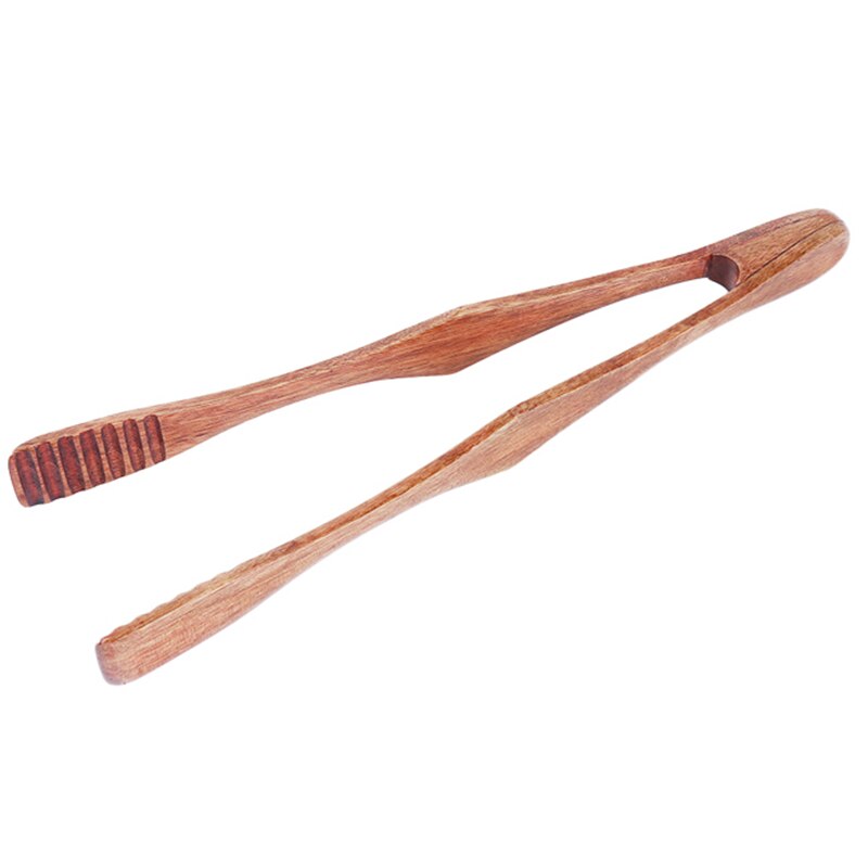 Drewniane, robić żywności szczypce kuchenne żywności narzędzie robić grillowania sałatka boczek stek chleb ciasto klamerka domu naczynie kuchenne: Default Title