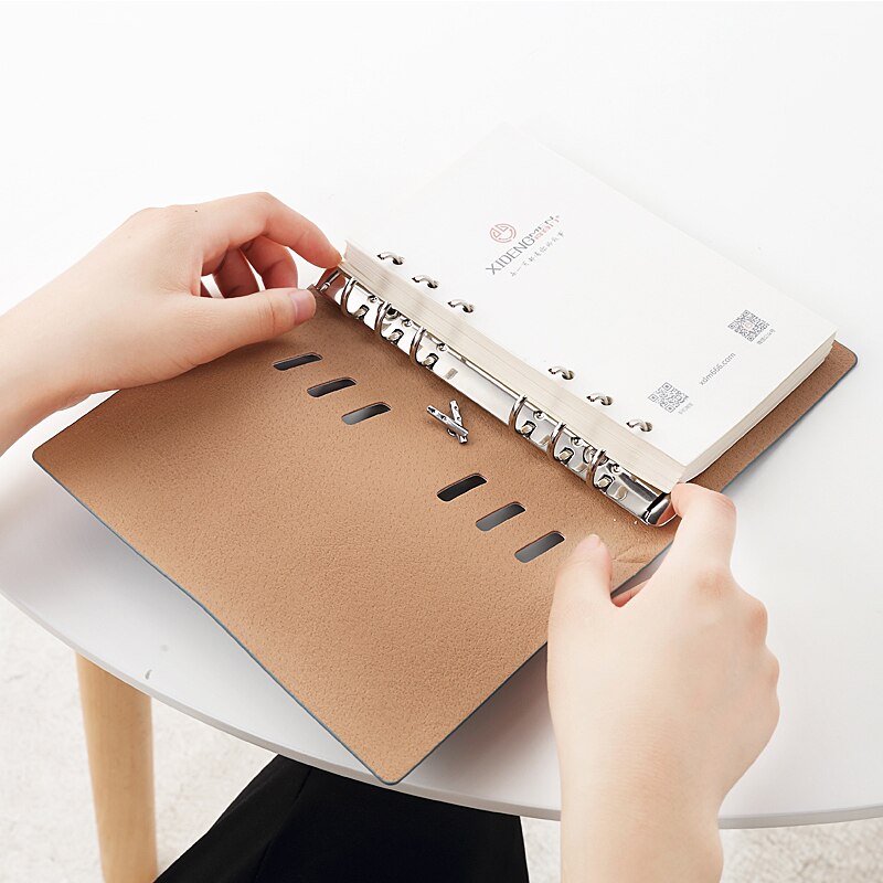 A6 Spiral Coil Binder Planner Travel Notebook Pu Leather Diary Agenda Office Business Bandage Diary Notebook School Supplies