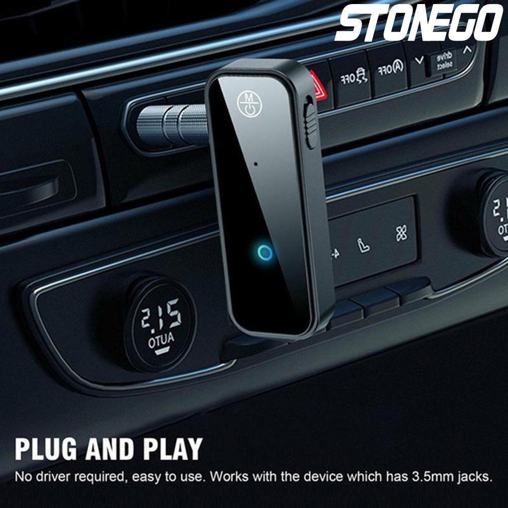 Wireless Bluetooth 5.0 Audio Adapter - 3.5mm AUX Stereo Receiver/Transmitter for Car, Home, Speaker, TV