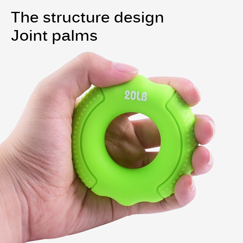 Muscle Power Training Silicone Grip Ring Exerciser Strength Finger Hands Grip Fitness Musculation Equipement Exercise Training