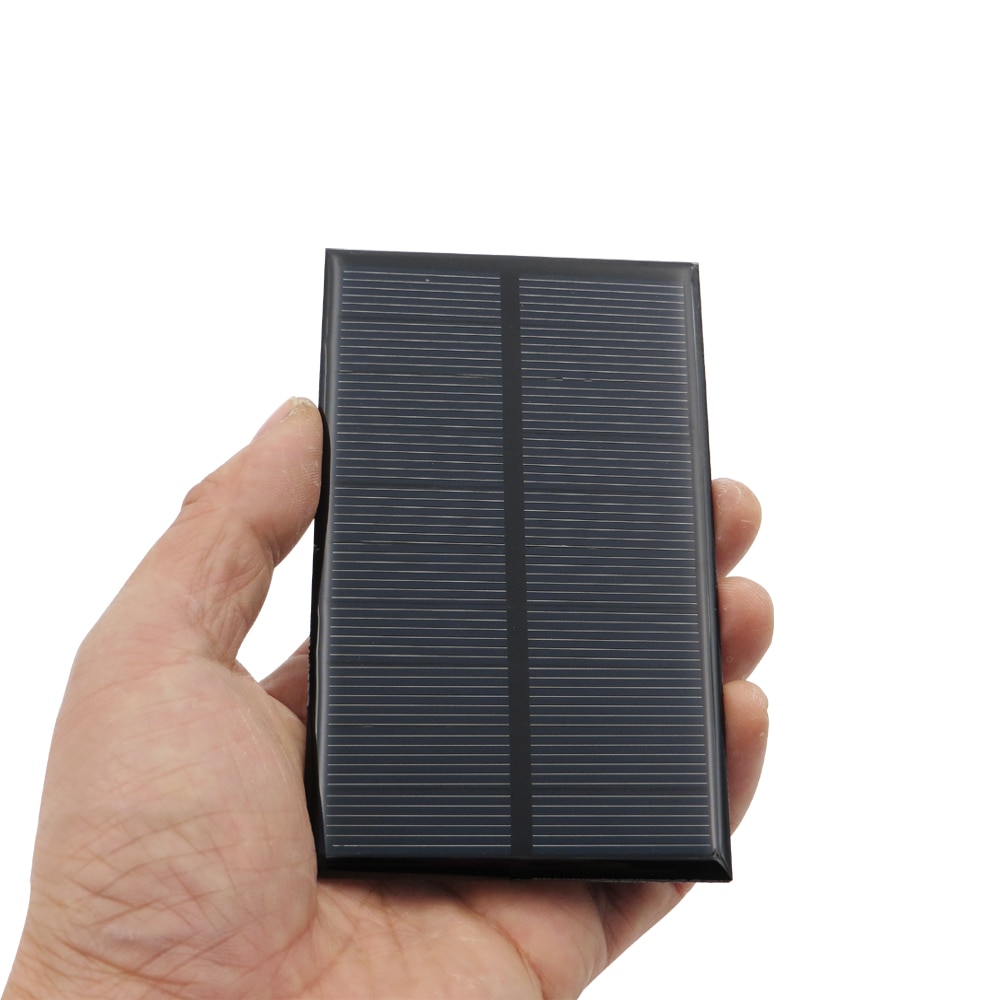Solpanel 5v mini solsystem diy til batteri mobiltelefon opladere bærbare 0.7w 0.8w 1w 1.2w 2.5w 4.2w solceller