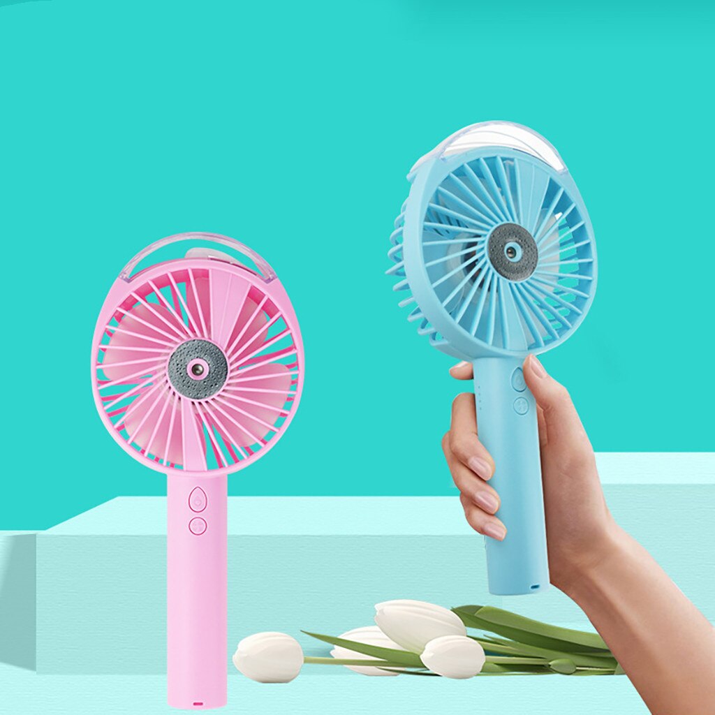 Ventilador de vapor recargable para exteriores, de bajo ruido, para casa inteligente, portátil, USB, portátil, multifunción, Mini ventilador de verano