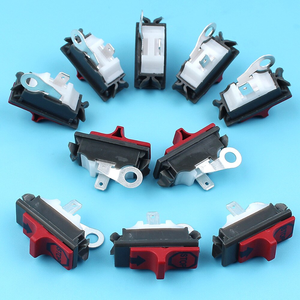 10 X On-Off Stop Kill Switch Kit For HUSQVARNA 137 142 36 41 42 136 50 51 55 61 141 266 268 272 281 288 Chainsaw Replace Parts