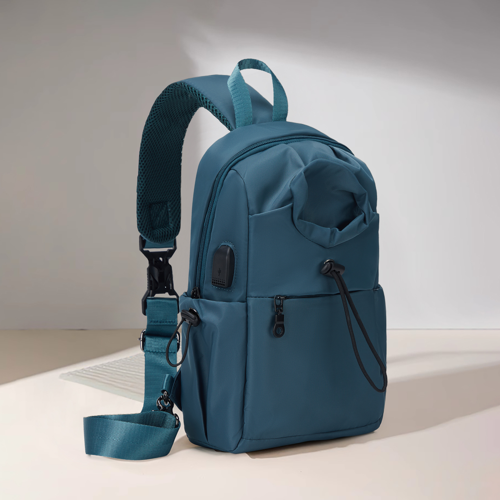 Ryanair Backpack 40x20x25 Cabin Bag Travel Backpack for Men Women Hand Luggage, Anti-Theft Crossbody Bag Chest Sling Backpack: Gold