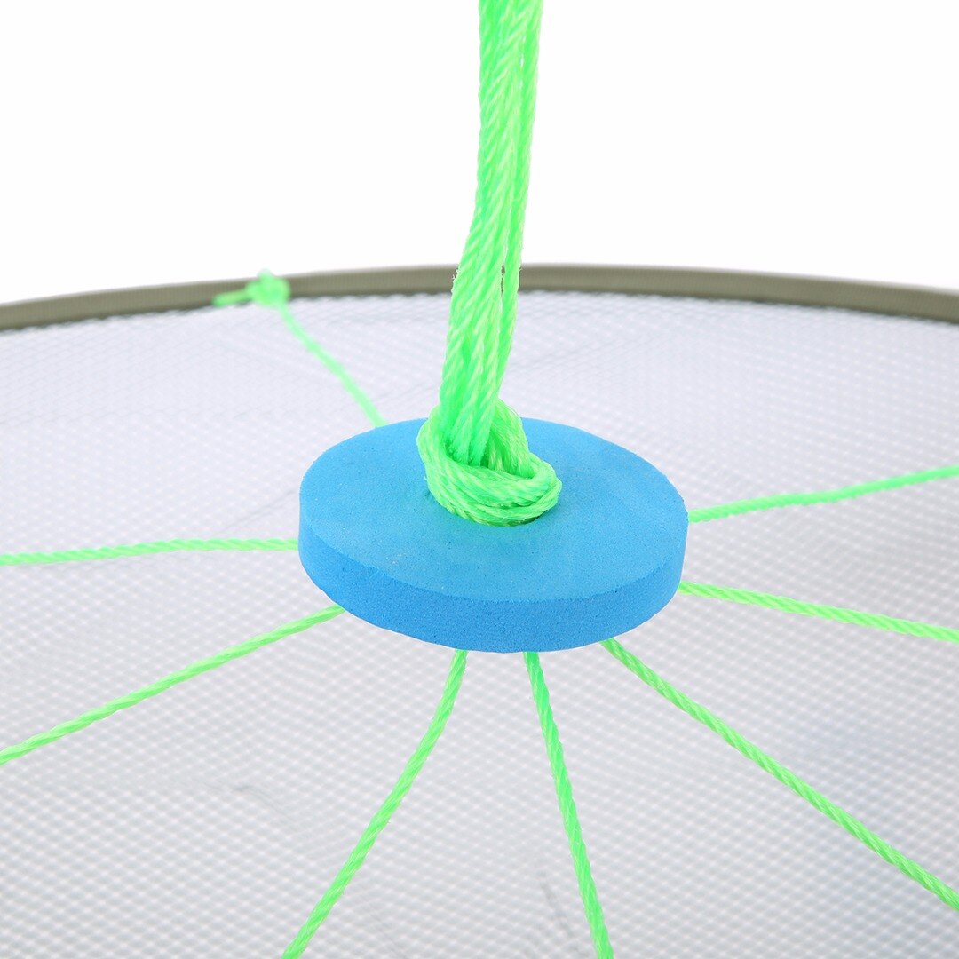 39''/100cm Fishing Net Green Landing Fishing Net Pier Harbour Pond Net For Catching Prawns Shrimps Crabs Fishing Tool