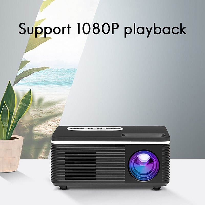 Projector S361 400 Lumens 1080P Household Parent-Child Portable Projector Mini LED TV