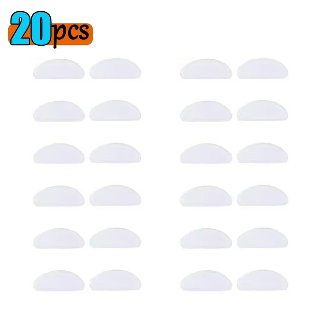 10/50pcs Silicone Glasses Nose Pads Adhesive Nose Pads Non-slip White Thin Nosepads for Glasses Eyeglasses Eyewear Accessories: PURPLE