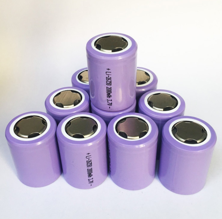 263550 Lithium Batterij 3.7V 26350 2000 Mah Lithium Batterij Zaklamp