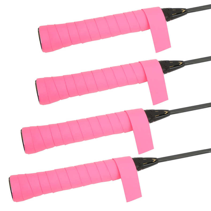 Raqueta Grip 4 Uds raqueta para niños cinta de agarre cubierto de alta adherencia mechas sudoración suministros antideslizantes