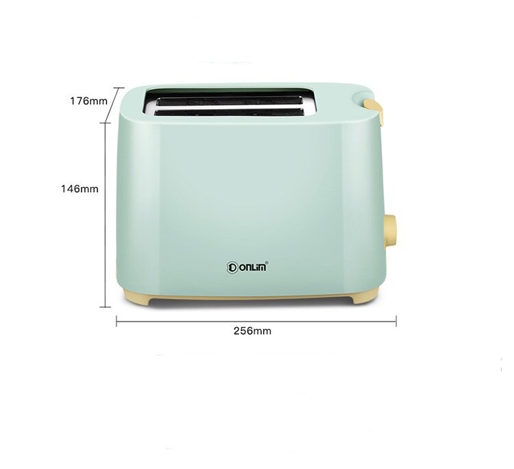 Portable Household Automatic Toaster Maker 2 Slices with Dust Cover Roaster Toast Sandwich Grill Oven For Breakfast