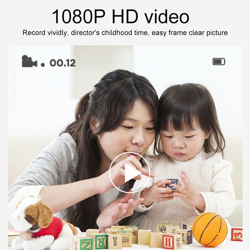 16G Photography Instant Print Camera Birthday For Kids Cute Antler Mini Portable Digital USB Rechargeable 2.4inch Screen