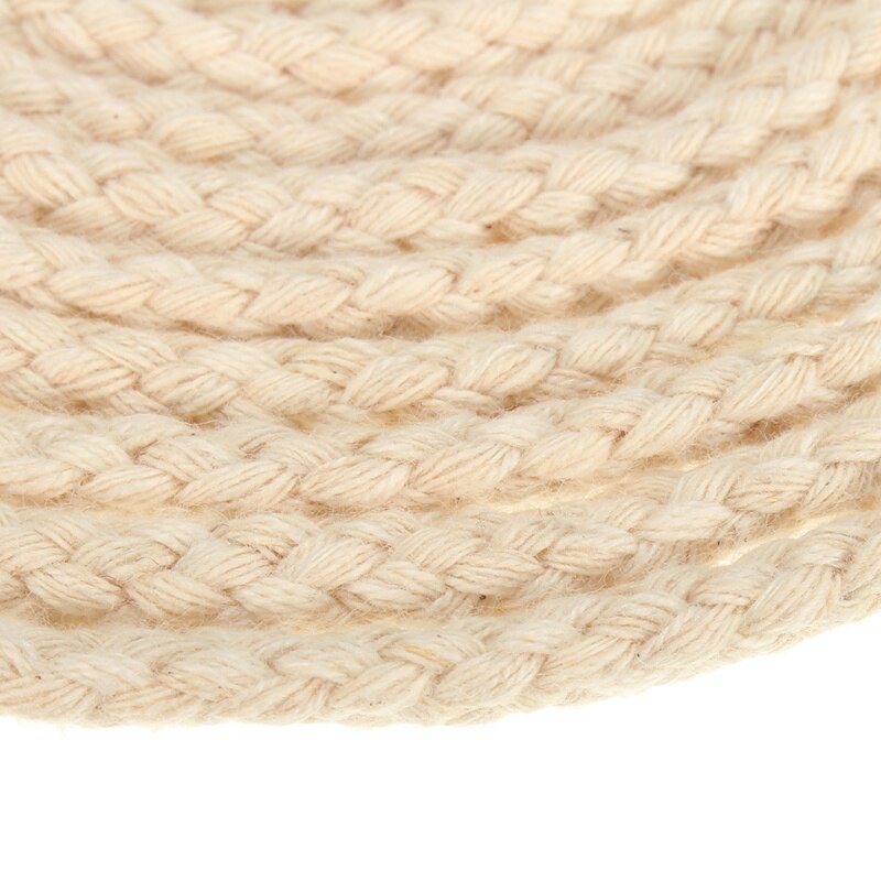 KiWarm Top Verkoper 10FT Dia. 6mm Lange Ronde Katoen Kerosine Olie Lamp Lont Brander Zachte Katoen Olie Lamp Lont Core DIY Materiaal