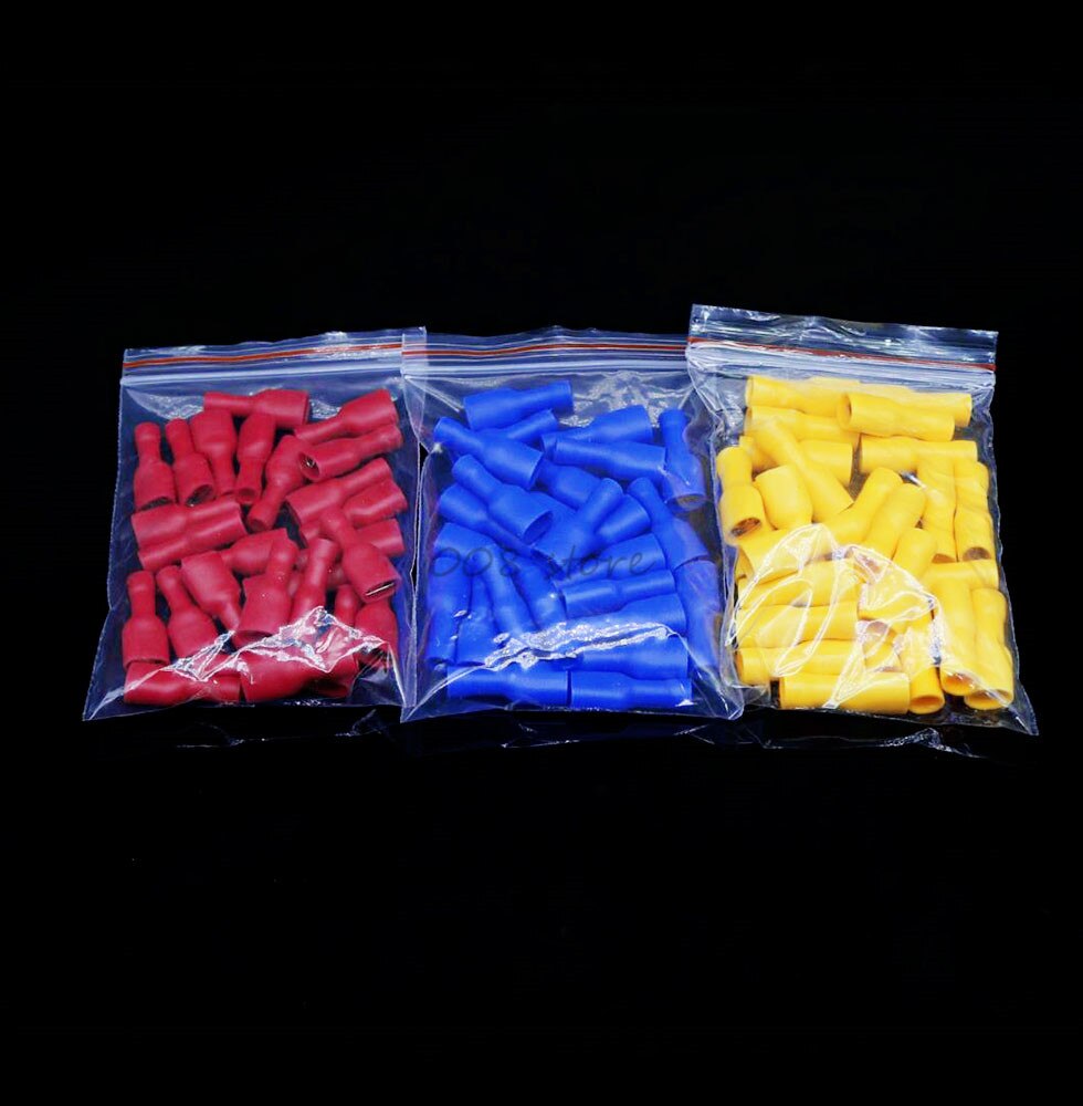 connector faston FDFD1.25-250 FDFD2-250 FDFD5-250 Insulated Spade Crimp Wire Cable Connector Terminal Male