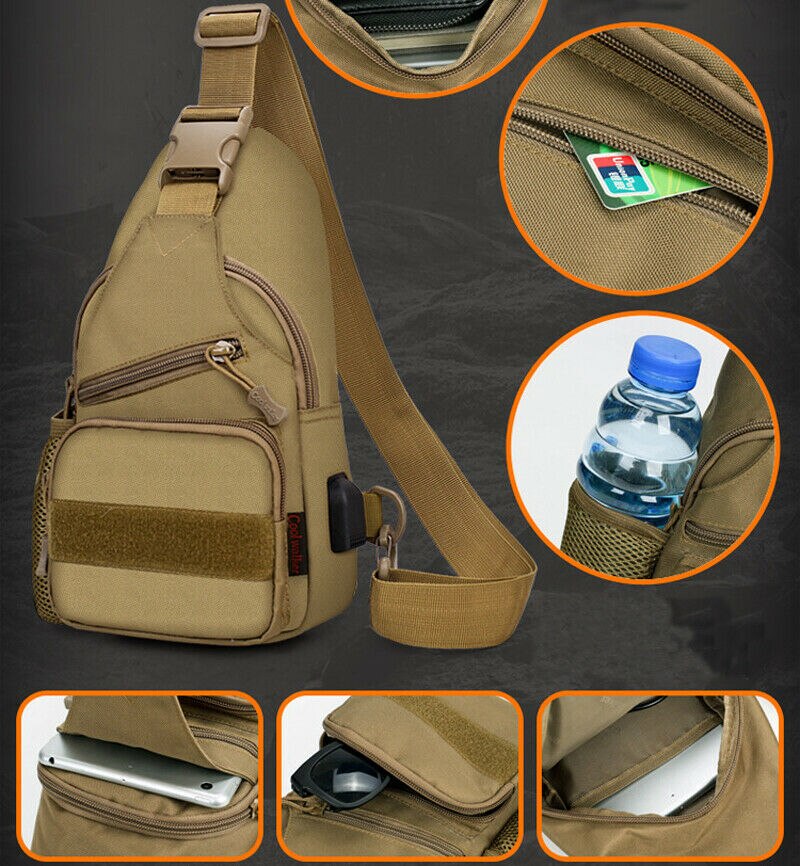 Sac banane pour homme, streetwear, antivol, chargement usb, sac de poitrine, sac à bandoulière, sac de sport, sac banane, sac ceinture imprimé