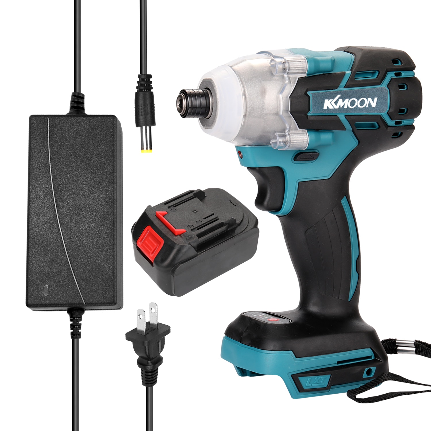 18V Cordless Impact Wrench Screw Driver Brushless Motor High Torque Electric Wrench Rechargeable Electric Drill Screwdriver