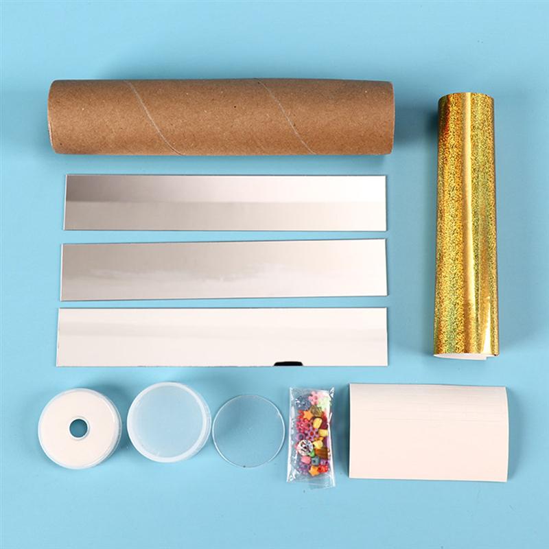 2Pcs Diy Caleidoscoop Speelgoed Polygon Prism Caleidoscoop Speelgoed Educatief Speelgoed Voor Jongens Meisjes Willekeurige Kleur