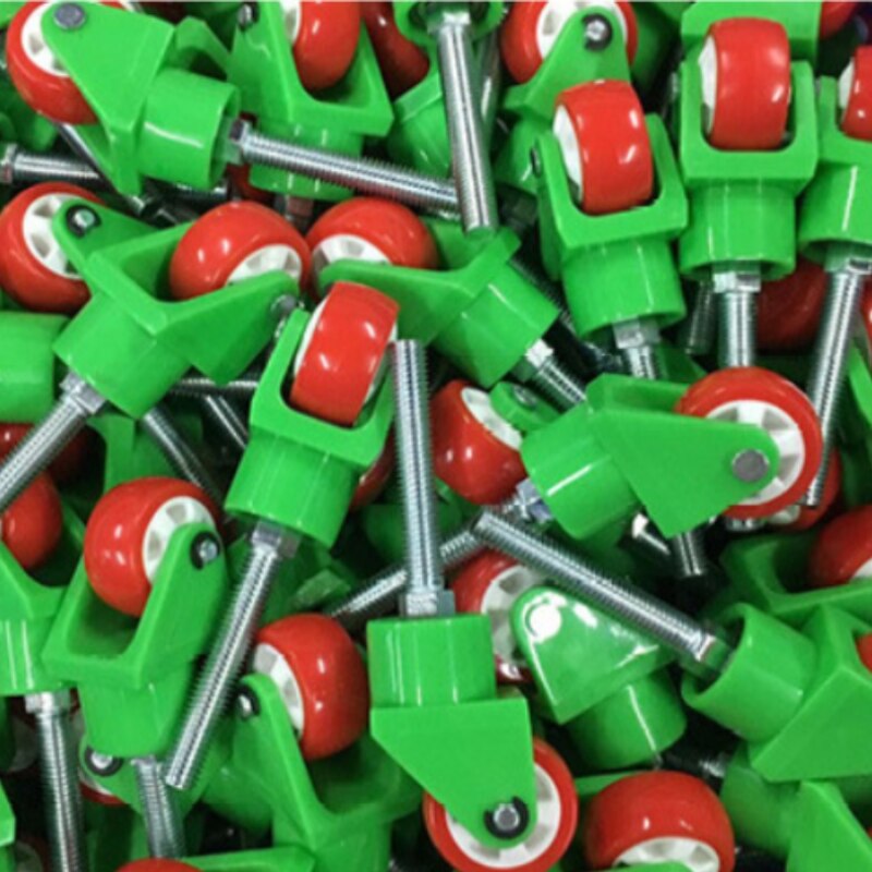 Petite roue à roulettes universelle en PU pour Machine à verre, bloc de poulie à roulettes