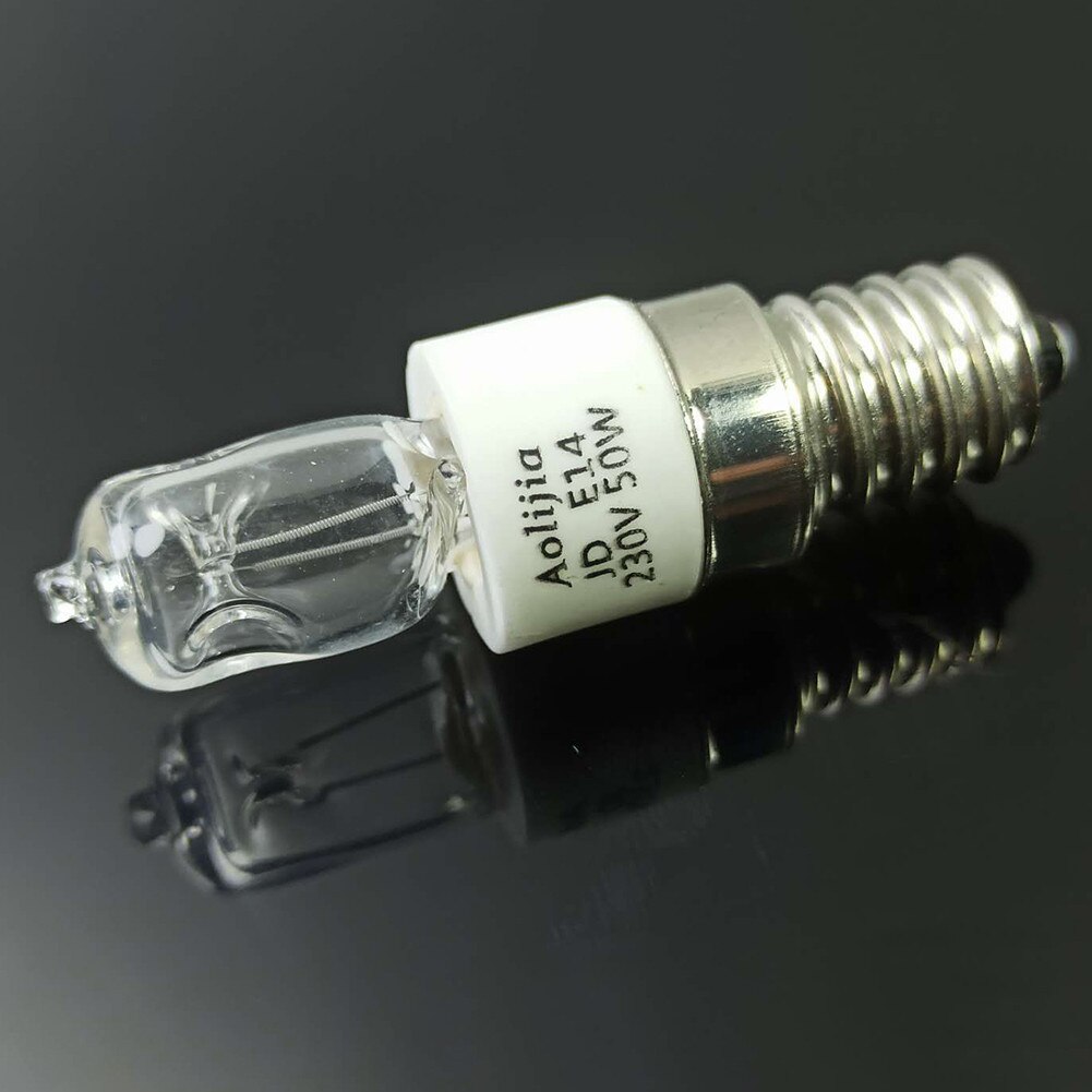 2PCS 40W/50W E14 Oven Light Bulb 110V/220V High Temperature 500℃ Resistant Safe Halogen Lamp Dryer Microwave Bulb